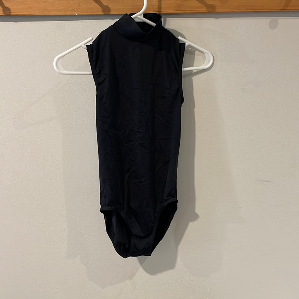 Black high neck bodysuit